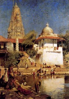 埃德溫 羅德 威尅斯 The Temple and Tank of Walkeschwar at Bombay